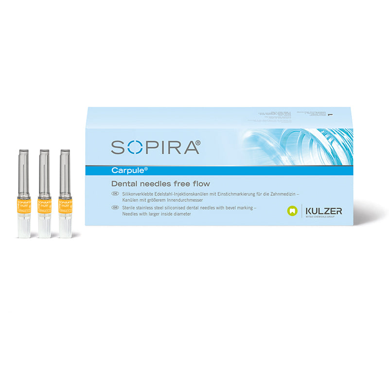 Kulzer SOPIRA® Carpule Free Flow Grijs 27 g / 0.4x25 mm (100 st.)-Kulzer-Sordent