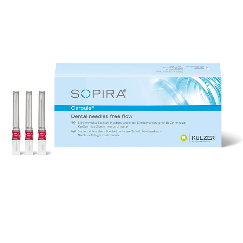 Kulzer SOPIRA® Carpule Free Flow Grijs 27 g / 0.4x38 mm (100 st.)-Kulzer-Sordent