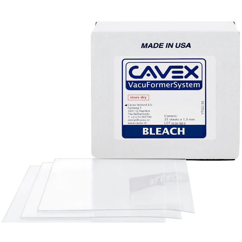 Cavex VacuFormerSystem Bleach Transparant 1.0 mm (25 st.)-Cavex-Sordent