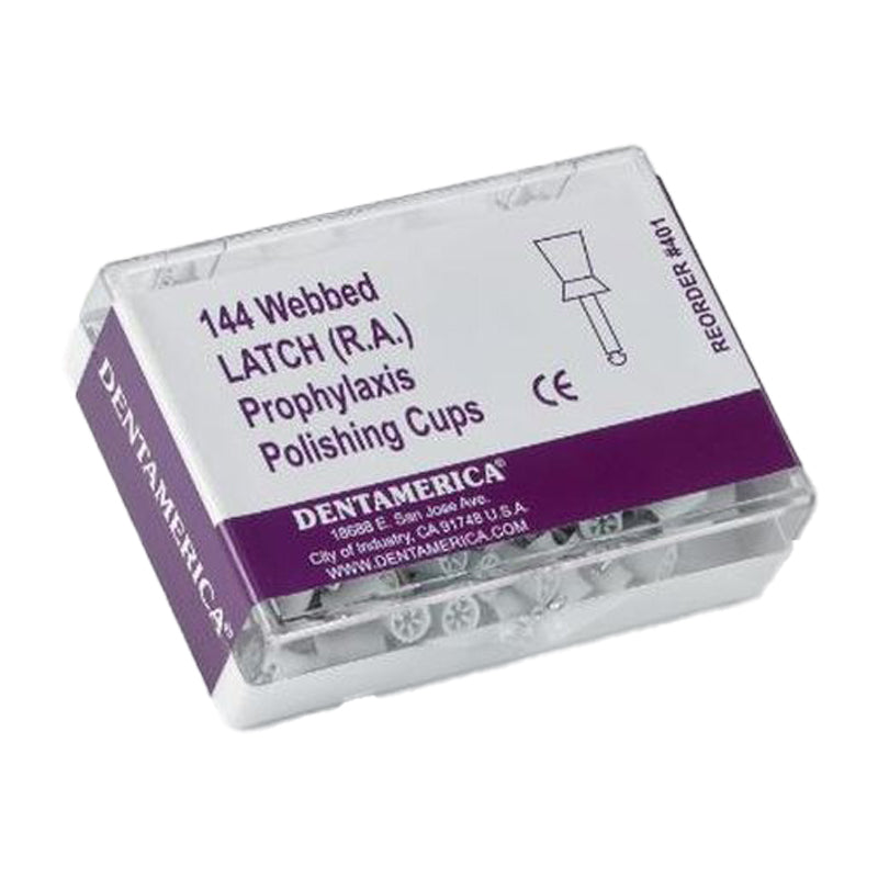 Dentamerica Polijstcups Rubber RA (144 st.)-Dentamerica-Sordent