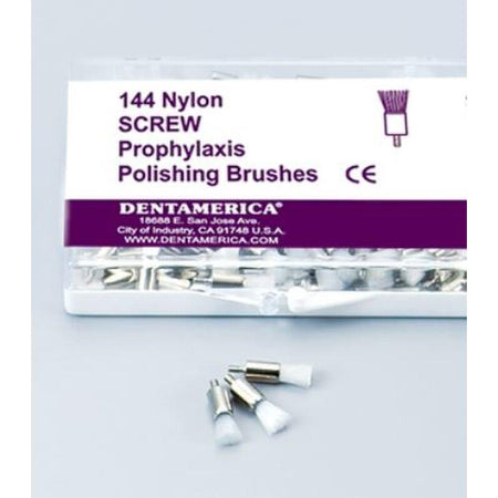 Dentamerica Polijstborstels Wit Screw Type (144 st.)-Dentamerica-Sordent