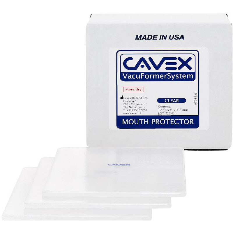 Cavex VacuFormerSystem Mouth Protector Clear 3.8 mm (12 st.)-Cavex-Sordent
