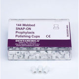 Dentamerica Polijstcups Rubber Snap-On (144 st.)-Dentamerica-Sordent