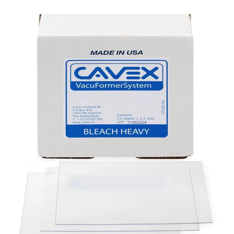 Cavex VacuFormerSystem Bleach Heavy Transparant 1.5 mm (25 st.)-Cavex-Sordent