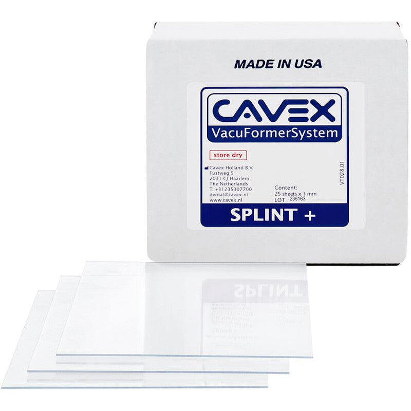 Cavex VacuFormerSystem Splint+ Transparant 1 mm (25 st.)-Cavex-Sordent