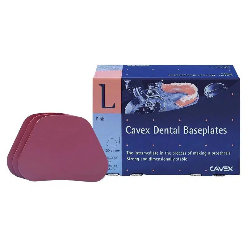 Cavex Baseplates bovenkaak voor Protheses (100 st.)-Cavex-Sordent