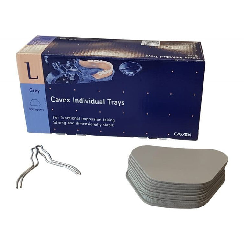 Cavex Individual Trays Boven Grijs (100 st.)-Cavex-Sordent