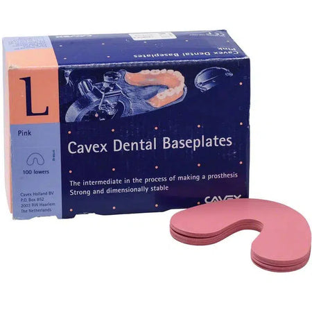 Cavex Baseplates onderkaak voor Protheses (100 st.)-Cavex-Sordent