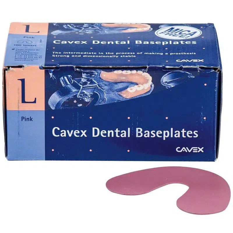 Cavex Baseplates onderkaak Mica-Free voor Protheses (100 st.)-Cavex-Sordent