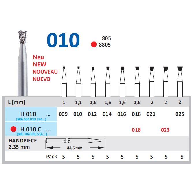 Horico Diamantboor Omgekeerd Kegel FG 010 / 19 mm / 1,6 mm-Horico-Sordent