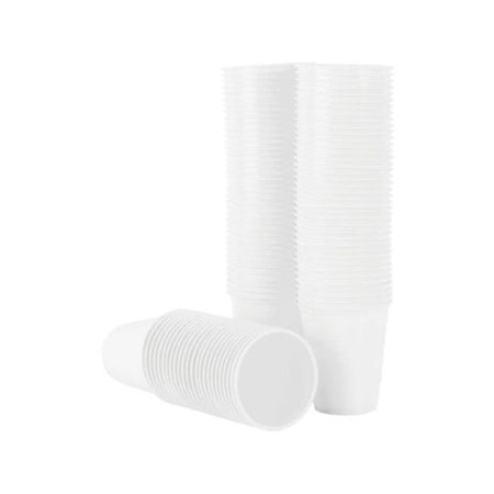 Witte Plastic Bekers ~150 mL-Drinkbekers-Sordent-Sordent