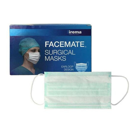 Facemate Mondmasker Type II - Met Elastiek - Groen (50 st.)-Facemate-Sordent