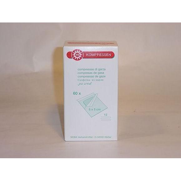 NOBAMED Gaascompressen Steriel S1 12-Laags 5x5 cm (60 st.)-NOBAMED-Sordent
