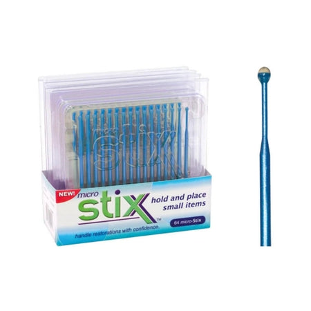 Young Innovations Micro Stix™ Applicators Blauw (4 x 16 st.)-Young Innovations-Sordent