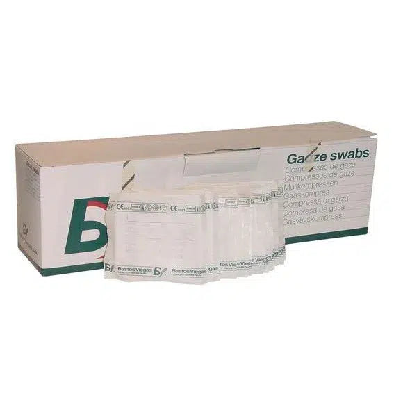 Gaascompressen Gaasjes niet steriel 12-laags 5x5cm (100 st.)-Bastos Viegas-Sordent