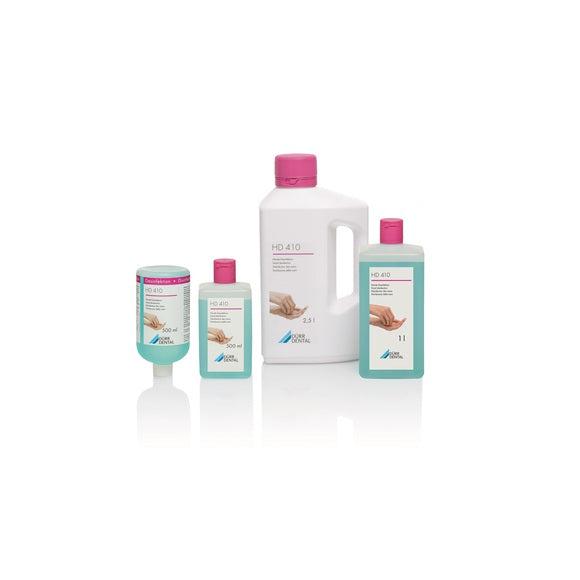 Dürr HD 410 Handdesinfectie inwrijf Verzorgend (500 mL / 2.5 L)-Dürr-Sordent