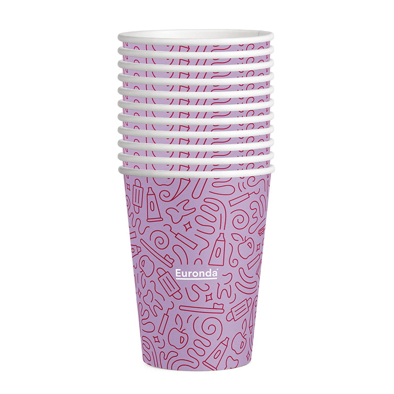 Euronda Monoart® 200mL Drinkbekers Papier - Div. Kleuren (1000 st.)-Euronda-Sordent