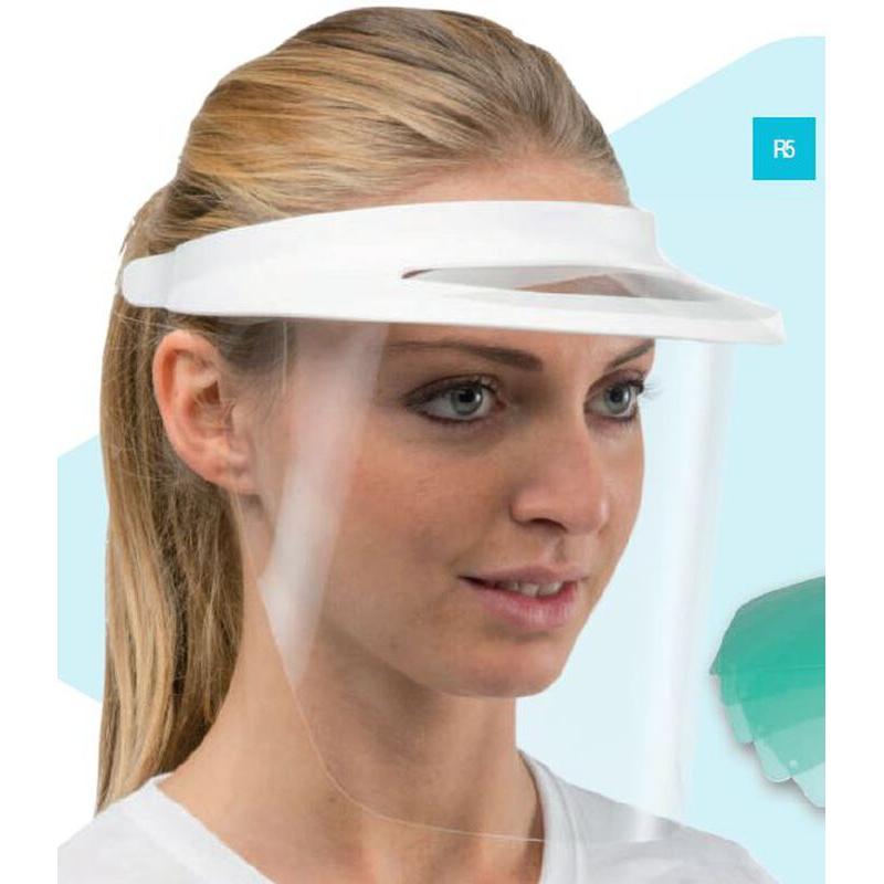Larident Gelaatscherm Face Shield Economical Wit R5 + 6 Shields-Larident-Sordent