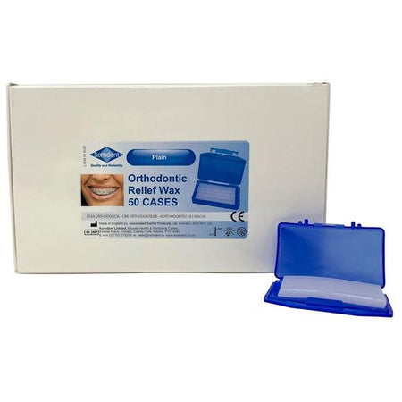 Kemdent Orthodontic Relief Wax Plain/Mint (50 st.)-Kemdent-Sordent