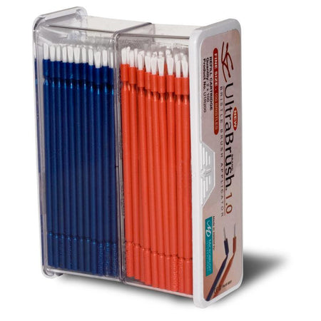 Young Innovations Ultrabrush® Applicators Fijna Blauw/Oranje Refill (2 x 100 st.)-Young Innovations-Sordent