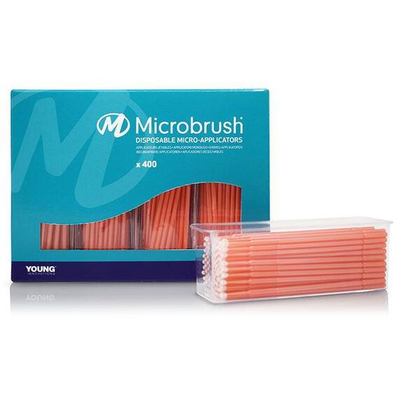 Young Innovations Microbrush Plus Applicators 2 mm - Div. Kleuren (4 x 100 st.)-Young Innovations-Regular Perzik-Sordent