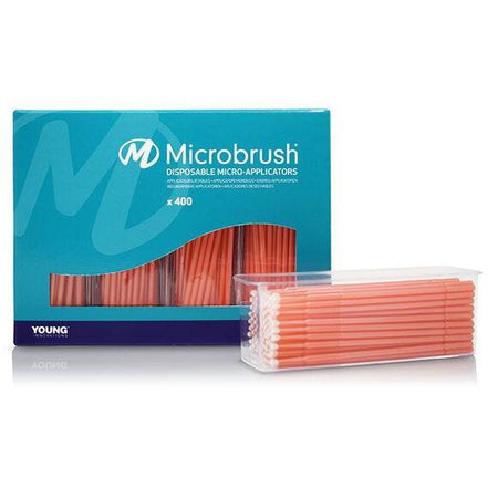 Young Innovations Microbrush Plus Applicators 2 mm - Div. Kleuren (4 x 100 st.)-Young Innovations-Regular Perzik-Sordent