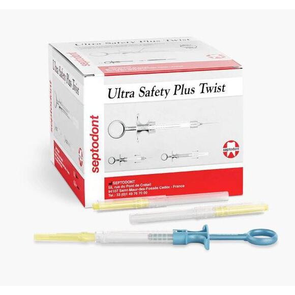Septodont Ultra Safety Plus Twist 27G 21 mm + Handvat (100 st.)-Septodont-Sordent