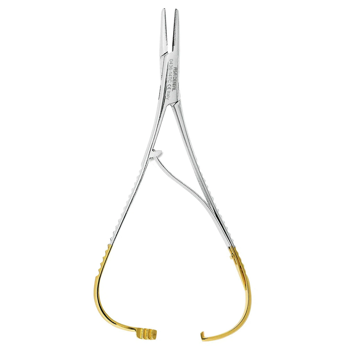 Asa Dental Naaldvoerder / Needle holder Mathieu TC Smal (14 cm)-Instrumenten-Asa Dental S.p.A-Sordent