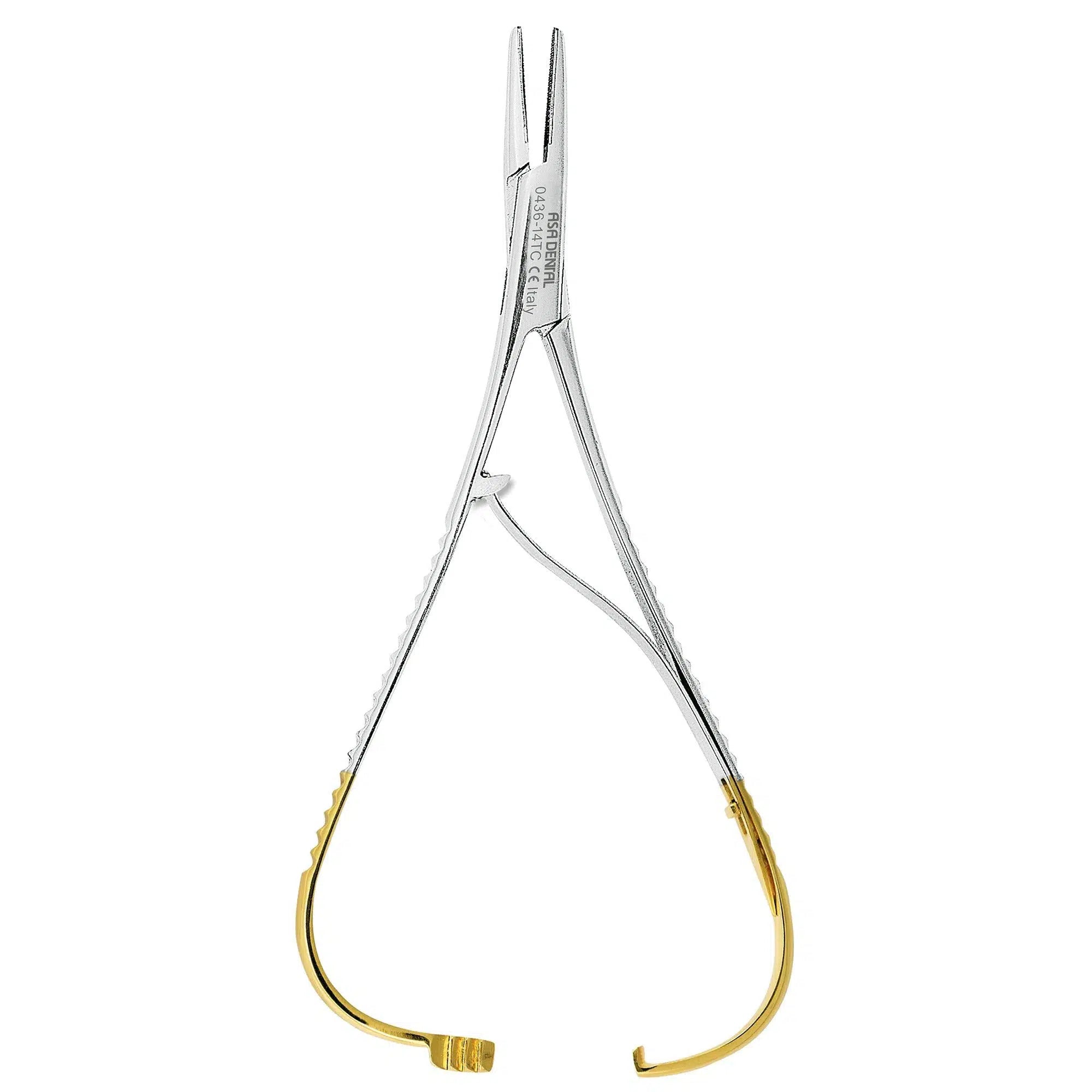 Asa Dental Naaldvoerder / Needle holder Mathieu TC Smal (14 cm)-Instrumenten-Asa Dental S.p.A-Sordent