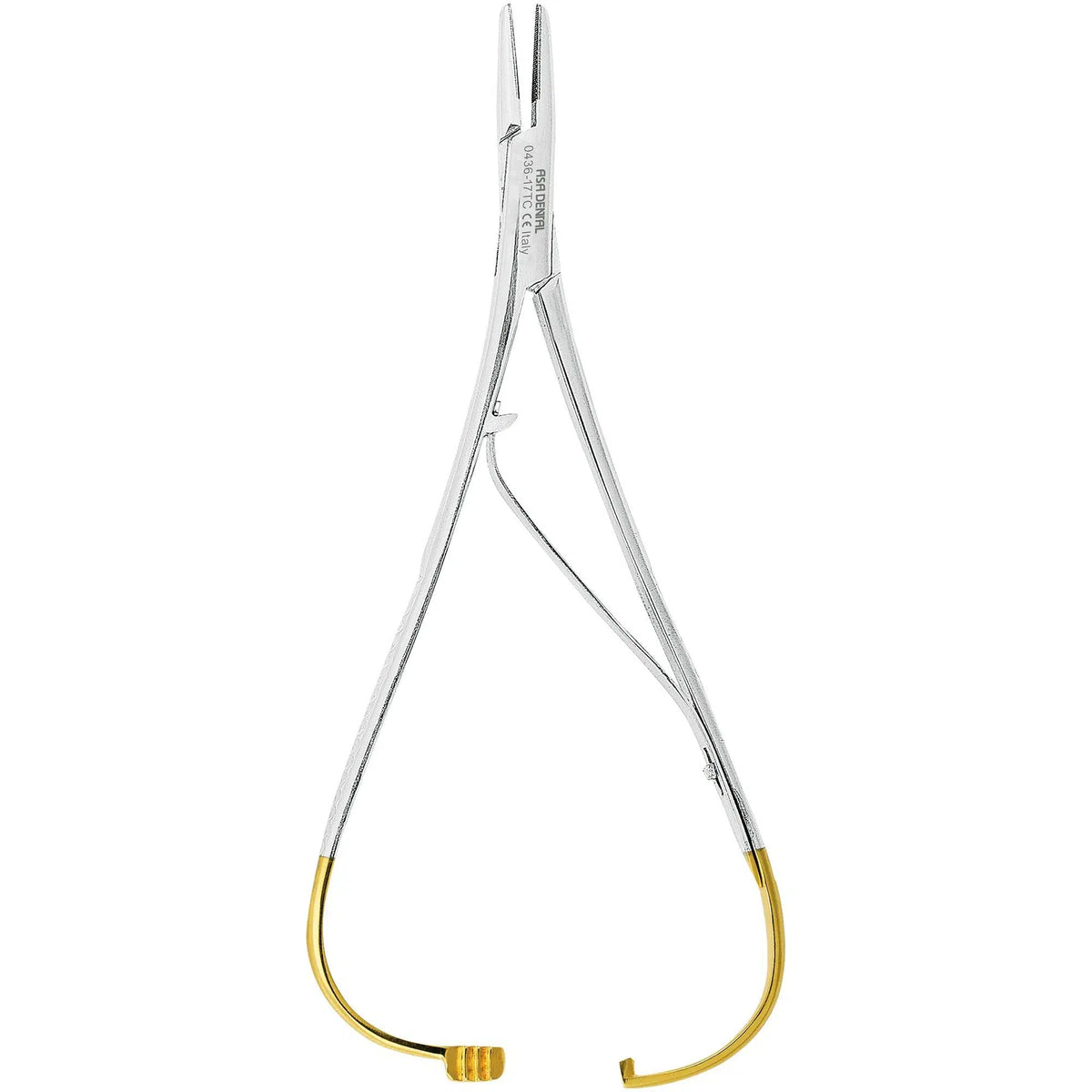 Asa Dental Naaldvoerder / Needle holder Mathieu TC Smal (17 cm)-Instrumenten-Asa Dental S.p.A-Sordent
