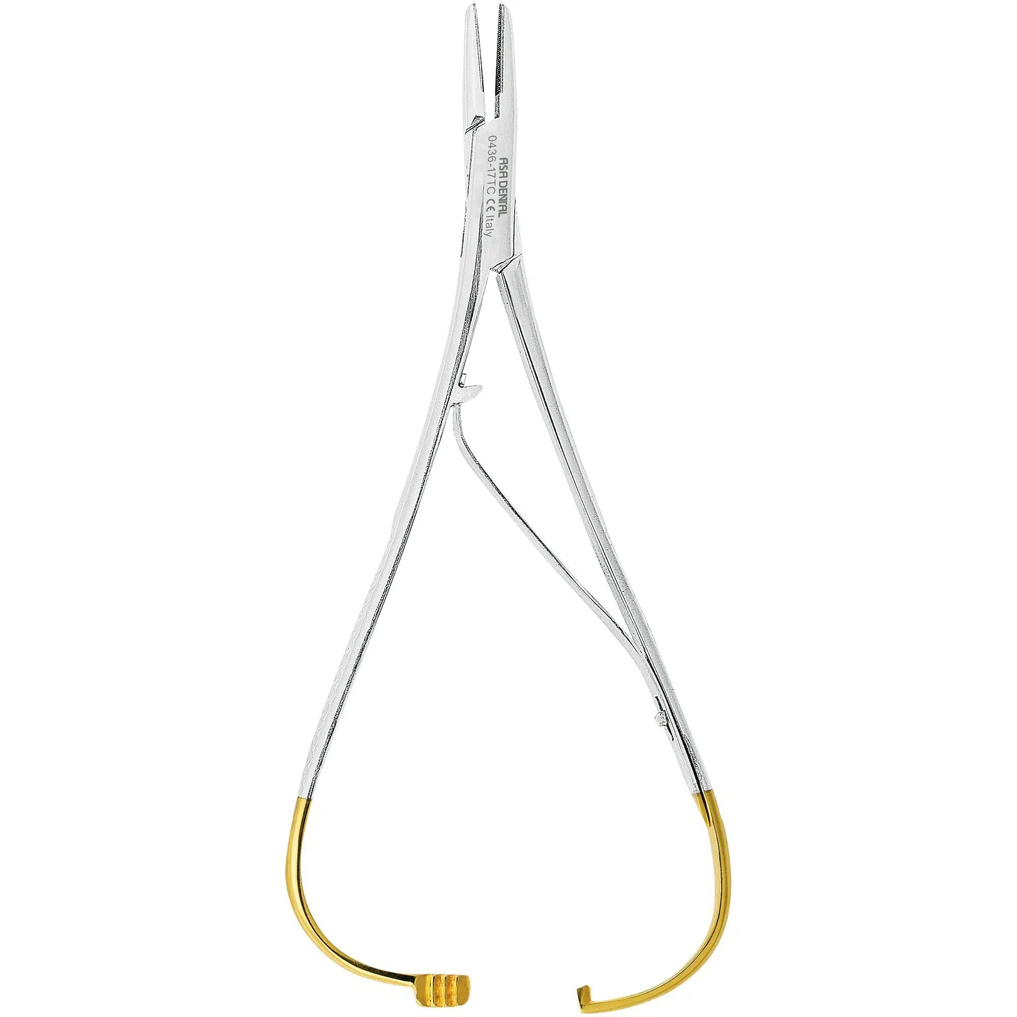 Asa Dental Naaldvoerder / Needle holder Mathieu TC Smal (17 cm)-Instrumenten-Asa Dental S.p.A-Sordent