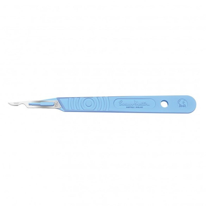 Swann-Morton RVS Scalpel Mesjes + Heft Steriel Nr. 10-23 (10 st.)-Swann-Morton-Nr. 15C-Sordent