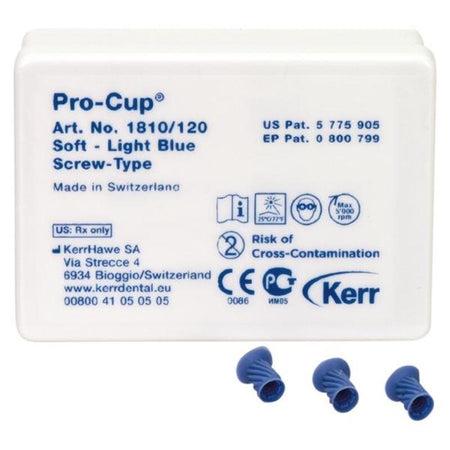 Kerr Pro-Cup Soft Screw-Type Blauw (120 st.)-Kerr-Sordent