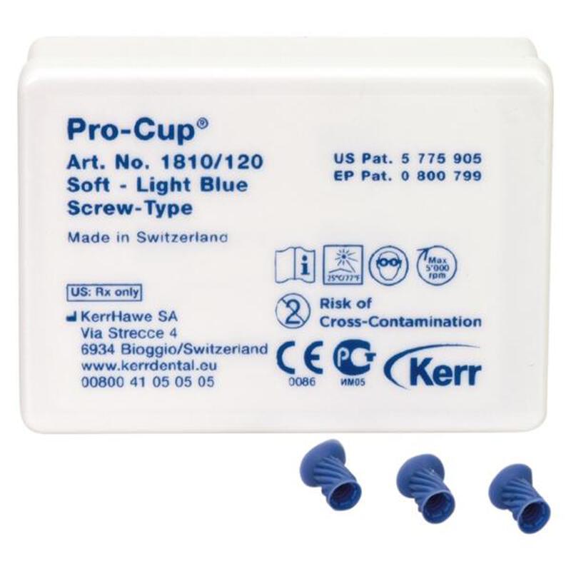 Kerr Pro-Cup Soft Screw-Type Blauw (120 st.)-Kerr-Sordent