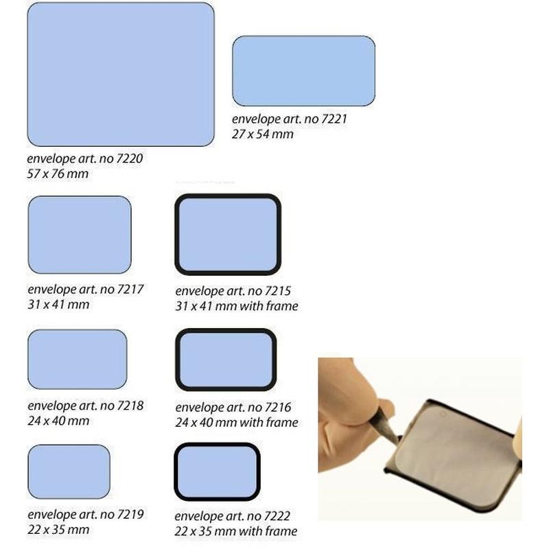 Wapro Fosforplaat Hoesjes voor Plaat Met Frame - Div. Maten (250 st.)-Wapro-Sordent