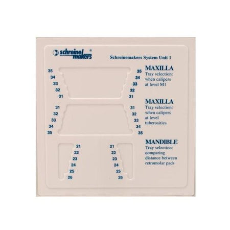 Clan Schreinemakers® Maat Sjabloon Onbetand-Clan-Sordent