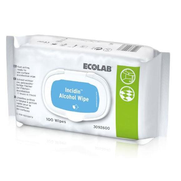 Ecolab Incidin Alcohol Oxywipes Ng Pack 20x20 cm (100 st.)-Ecolab-Sordent