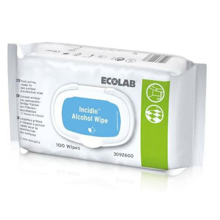 Ecolab Incidin Alcohol Oxywipes Ng Pack 20x20 cm (100 st.)-Ecolab-Sordent