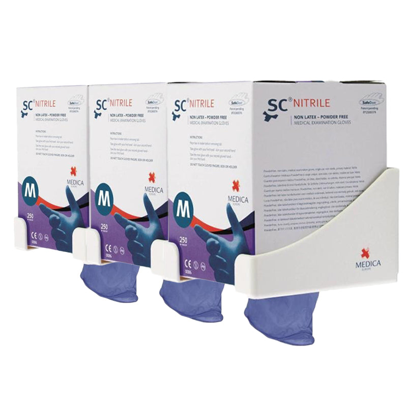 Medica Kunststof Handschoenen Wandhouder Wit (Cuff) 1/3 st.-Medica-Sordent