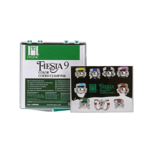 Hygenic Fiesta® 9 Color-Coded Winged Cofferdamklemmen Set (9 st.)-Hygenic-Sordent