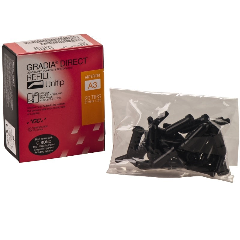 GC Gradia Direct Anterior Unitip - Diverse Kleuren (20 x 0.16 mL)-GC-A3-Sordent