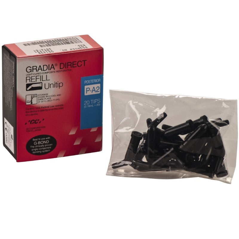 GC Gradia Direct Posterior Unitip - Diverse Kleuren A (20 x 0.16 mL)-GC-A2-Sordent