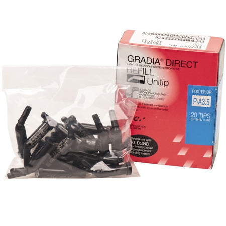 GC Gradia Direct Posterior Unitip - Diverse Kleuren A (20 x 0.16 mL)-GC-A3.5-Sordent
