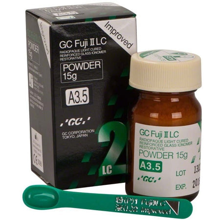 GC Fuji II LC Improved Poeder - Diverse Kleuren A (15 g)-GC-A3.5-Sordent