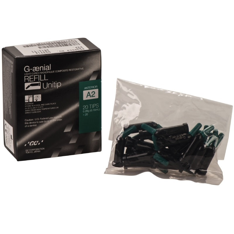GC G-Aenial Anterior Unitip Composiet - Div. Kleuren (20 x 0.28 g)-GC-A2-Sordent