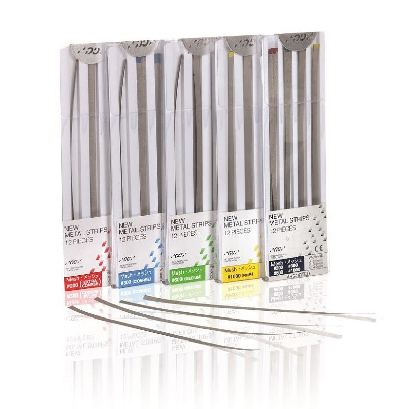 GC Metal Strips Assorted 'Mix' (2.6/3.3/4.0 mm) (12 strips)-GC-Sordent