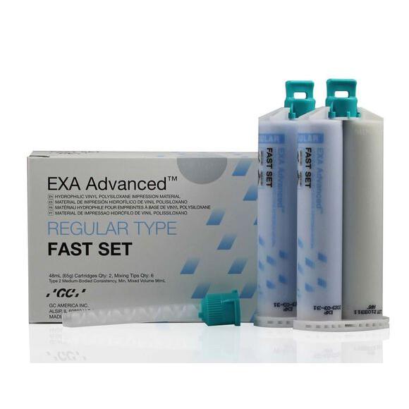 GC Exa Advanced Regular - Fast Set (2 x 48 mL + tips)-GC-Sordent