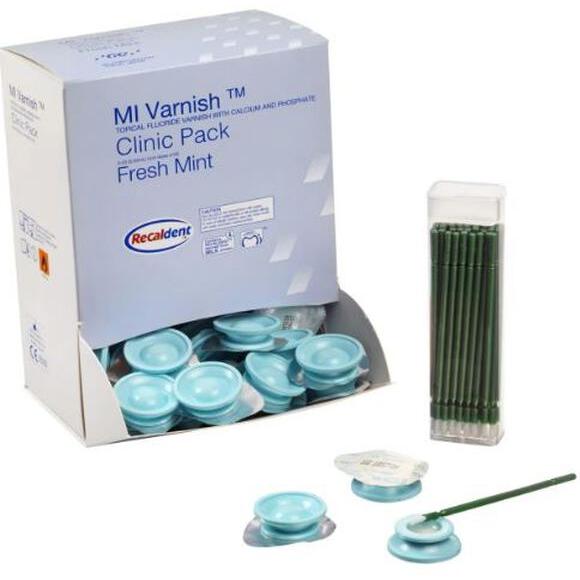 GC MI Varnish - Diverse Smaken en Aantallen-GC-Mint (Clinic Pack - 100 x 0.4 mL)-Sordent