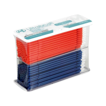 Young Innovations Ultrabrush® Applicators Fijna Blauw/Oranje Refill (2 x 100 st.)-Young Innovations-Sordent