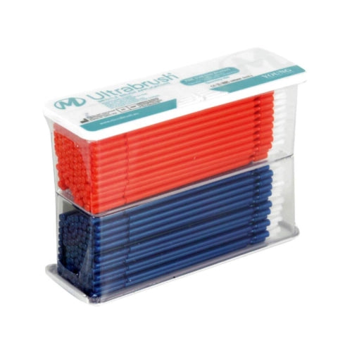 Young Innovations Ultrabrush® Applicators Fijna Blauw/Oranje Refill (2 x 100 st.)-Young Innovations-Sordent